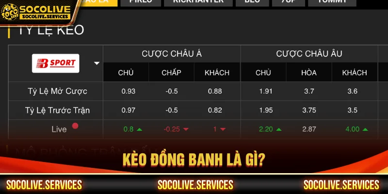 Kèo đồng banh là gì