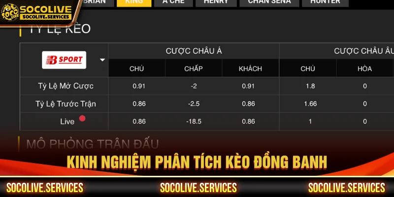 Kinh nghiệm soi kèo đồng banh là gì
